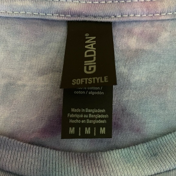 NEW Unisex GILDAN Soft Style | Tie-Dye T-Shirt | Color: Purple and Blue | Size M - Picture 7 of 8